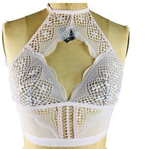 NWT Victorias Secret  Lace & Mesh Bralette XS